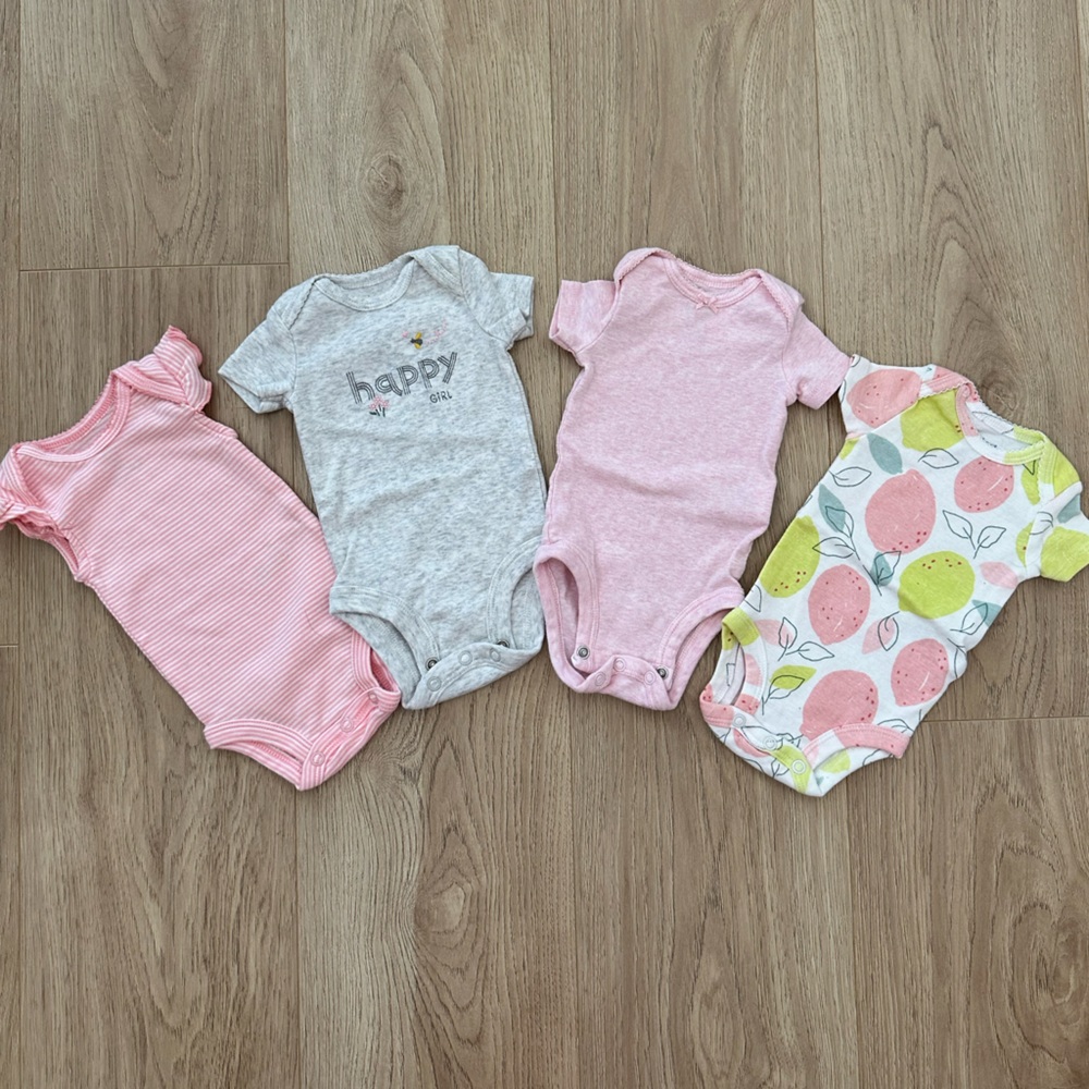 Carters Newborn Onesies - Set of 4